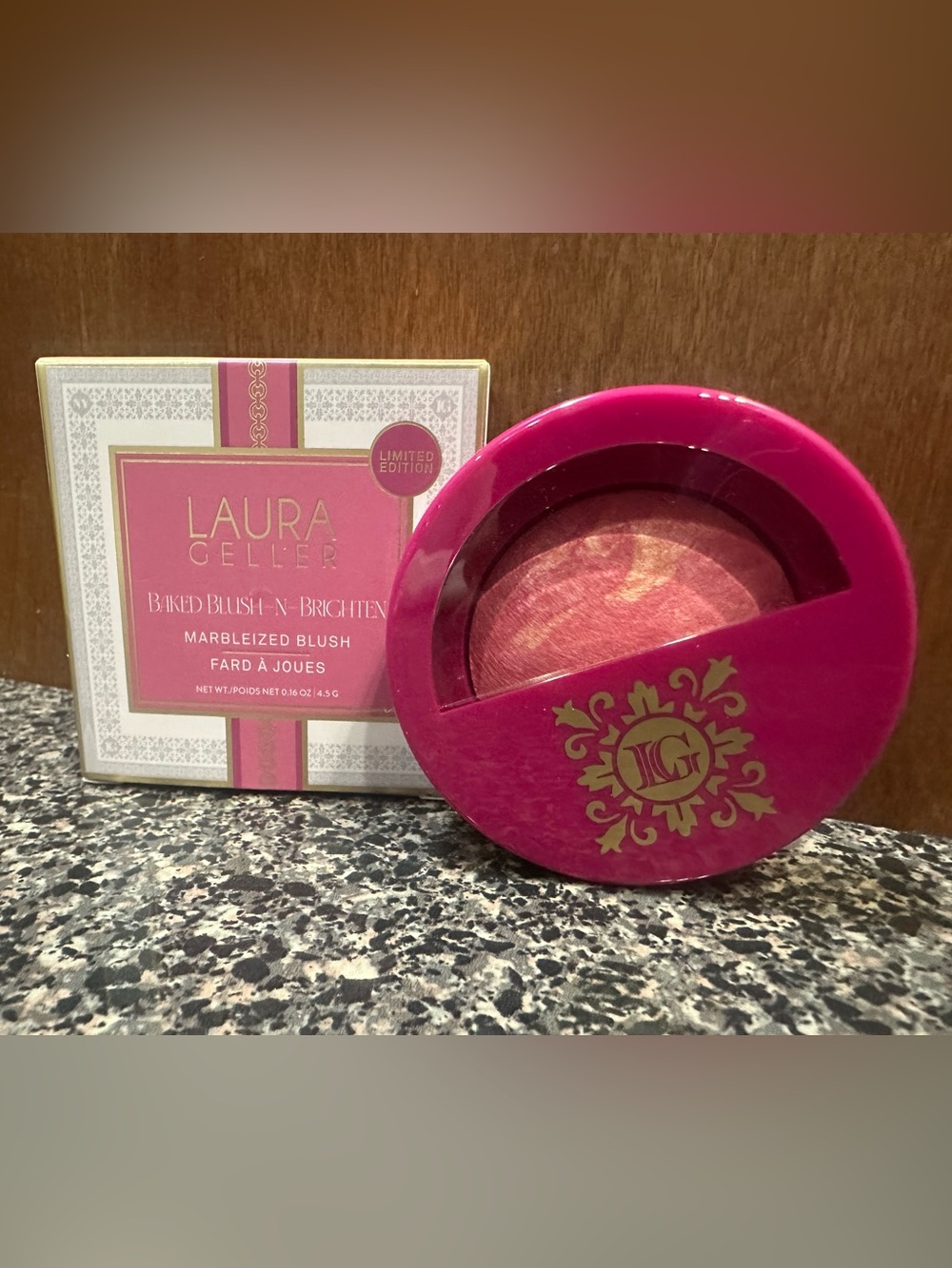 🆕Laura Geller Limited Edition marbleized Baked Blush-n-Brighten 🌅skyline sunset🌇